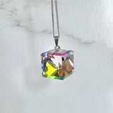 Crystal Pendant on Sterling Chain