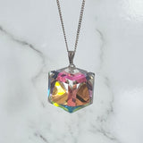 Crystal Pendant on Sterling Chain