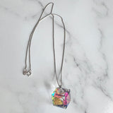 Crystal Pendant on Sterling Chain