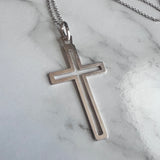 Sterling Cross on Sterling Silver Chain