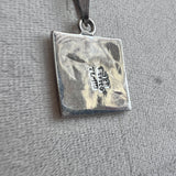 Sterling and Abalone Pendant on Sterling Chain