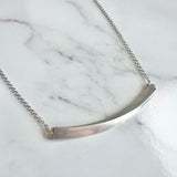 Sterling Silver Bar Necklace