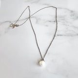 Gold Filled Chain with Pearl Pendant
