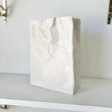 Ceramic Paper Bag Vase
