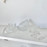 Trio of Lidded Glass Domes