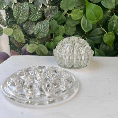 Pair of Glass Flower Frogs