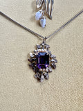 Art Nouveau Style Amethyst Necklace