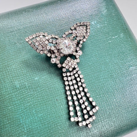 Sparkly Vintage Rhinestone Brooch