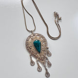 Sterling Filigree Tassel Necklace