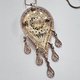Sterling Filigree Tassel Necklace