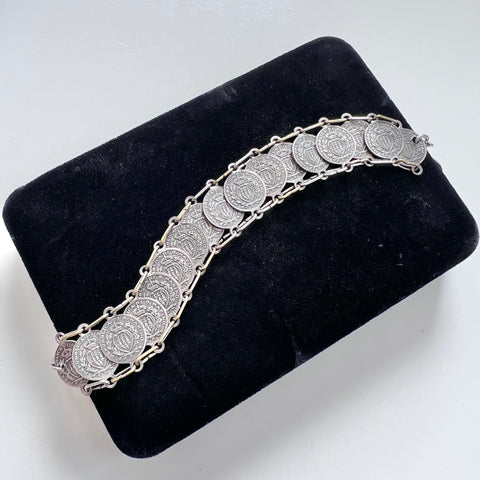 Italian Souvenir Vintage Coin Bracelet