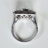 Sterling Deco Style Ring