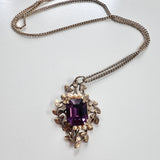 Art Nouveau Style Amethyst Necklace