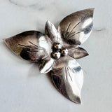 Trillium Bob Ford Sterling Brooch