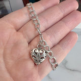 Puffy Heart Sterling Bracelet