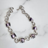 Lavender Stone Sterling Bracelet