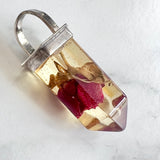 Rose Bud Sterling Pendant