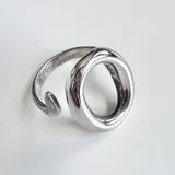 Open Oval Sterling Ring