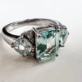 Aquamarine Sterling Ring for LYNDA