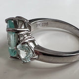 Aquamarine Sterling Ring for LYNDA