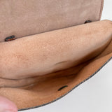 Brown Leather Fringe Purse