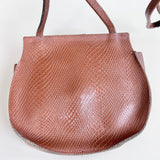 Brown Leather Fringe Purse