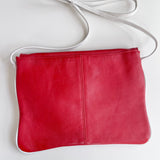 Red Leather Fringe Purse for LYNDA