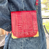 Faux Snakeskin Purse