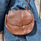 Brown Leather Fringe Purse