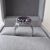 Sterling Ring Amethyst