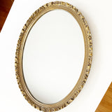 Vintage Gold Oval Mirror