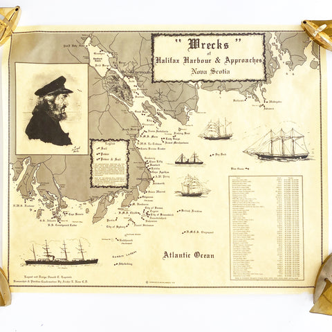 Shipwrecks of Halifax Harbour Map 1978