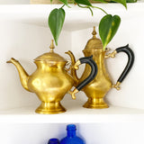 Vintage Brass Tea and Coffee Pot Set