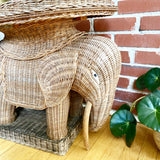 Wicker Elephant Table