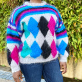 Mohair Diamond Sweater