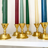 Set of 6 Brass Candlesticks
