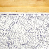 Pictou Antigonish and Guysborough Counties Grant Boundary Map 1953