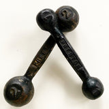 Preston Antique Cast Iron Dumbells