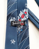 Federico Pio Floral Tie Navy