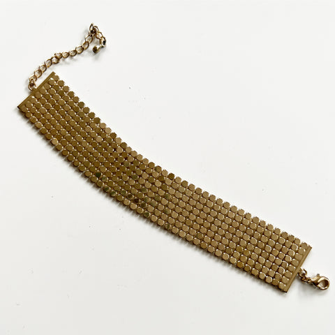 Gold Mesh Vintage Bracelet
