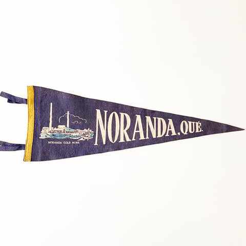 Vintage Pennant Noranda Quebec