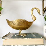 Large Swan Pedestal Bowl