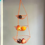 Vintage 3 Tier Orange Hanging Basket