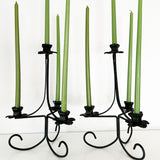 Black Cast Iron Candelabras