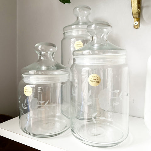 French Crystal Canisters