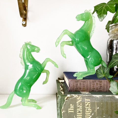 Set of 1950s Lucite Horses