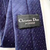 Vintage Christian Dior Navy Necktie