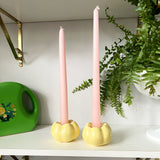 Yellow Flower Candlesticks