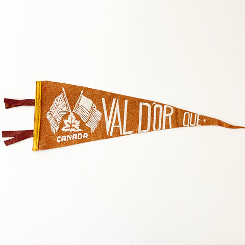 Vintage Pennant Val D'Or Quebec