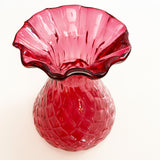 Raspberry Glass Vase